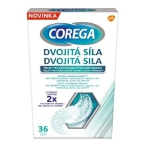 Corega - Corega Double Strength Antibacterial Tablets 36.0ks