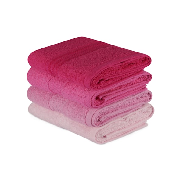 Handduksset (4 delar) Rainbow - Rosa