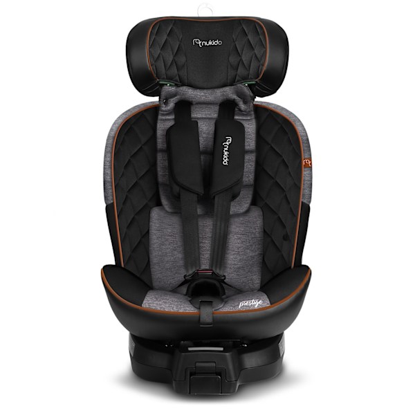 Nukido Prestige Line Autostol Sort/Grå 0-36kg ISOFIX