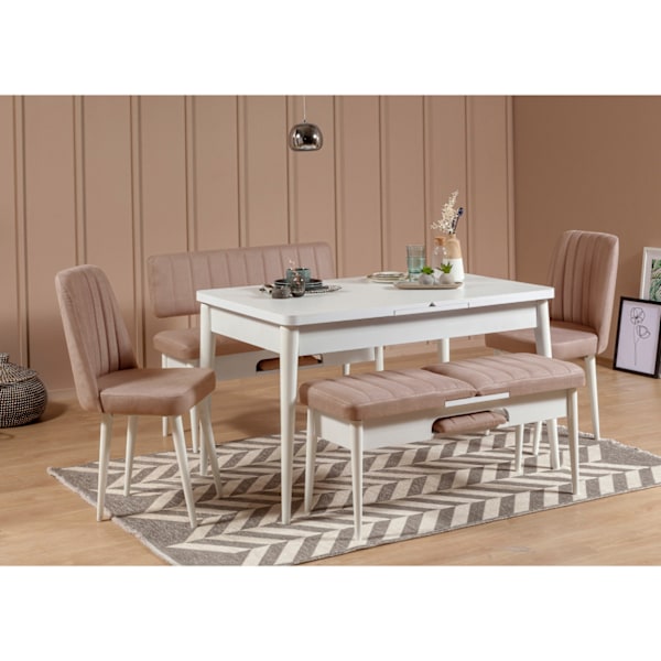 Stol Vina Sandalye White-Stone