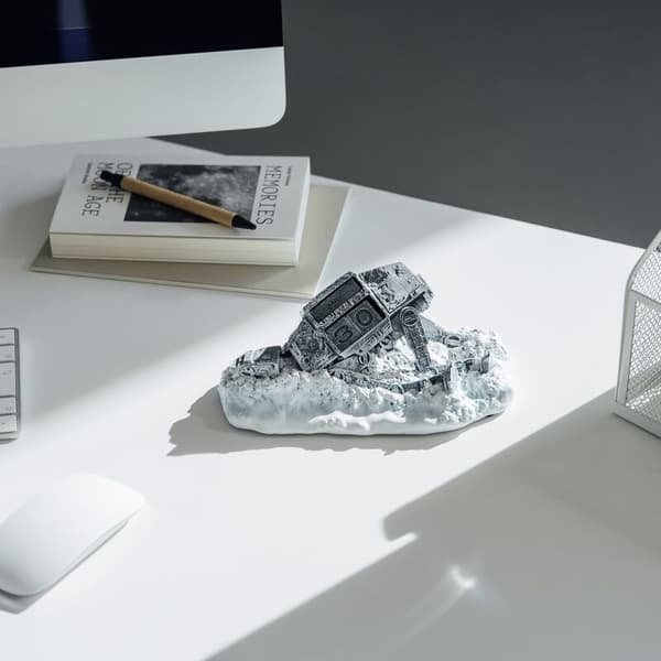3D evigvarende kalender - Star Wars AT-AT Shot Down Design