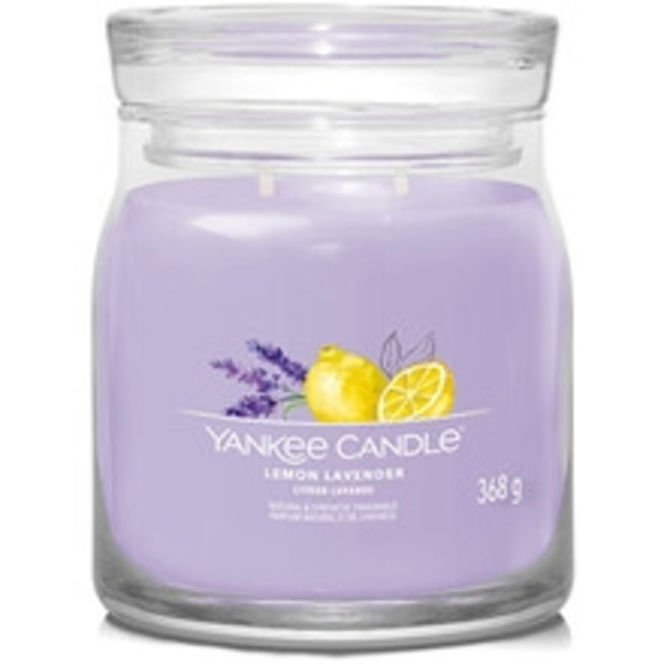 Yankee Candle - Lemon Lavender Signature Candle ( citron s levandulí ) - Vonná svíčka 368.0g