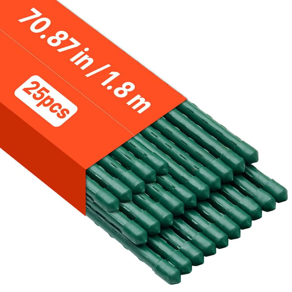 Tomatpinnar, 25-pack 1800 mm plastbelagd stål