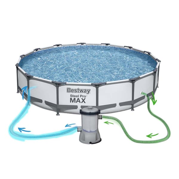 Poolram med pump 427 x 84 cm Set 17-i-1