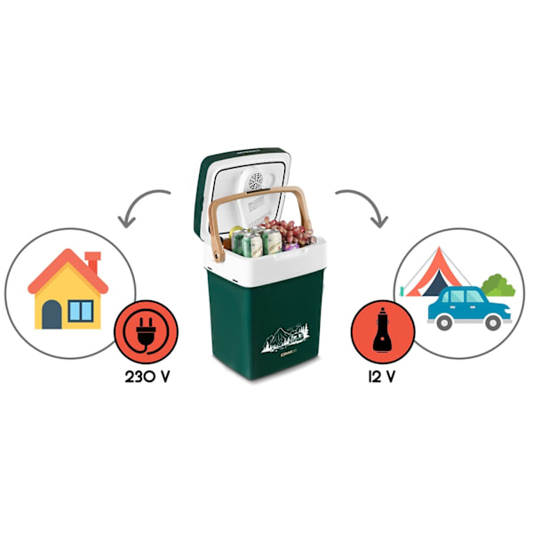 Bærbar køleboks Berdsen Icemax 29 Liter med ECO mode - Grøn