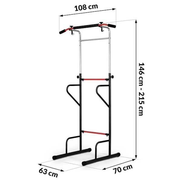 Fristående Pull-Up Bar NS-300