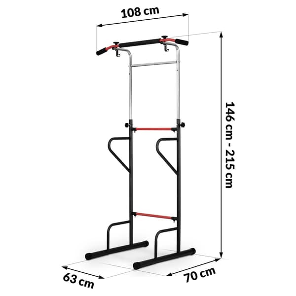 Fritstående Pull-Up Bar NS-300