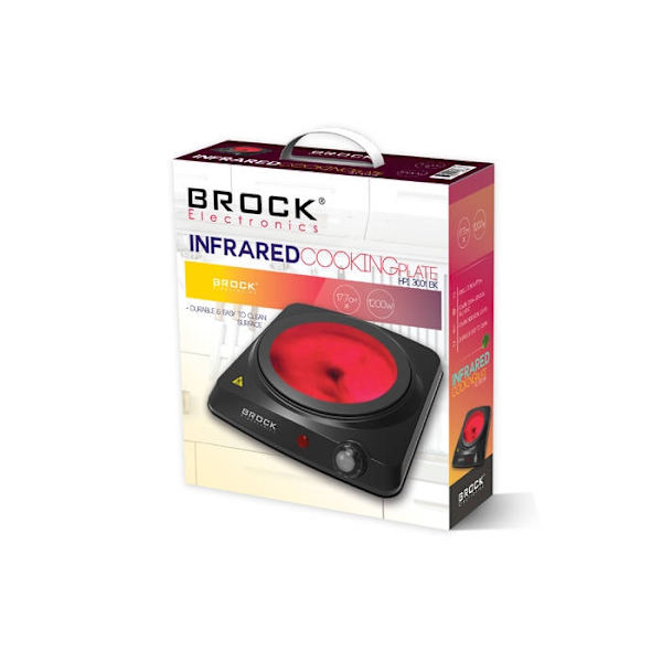 Infraröd kokplatta, enkelzon. 1200W