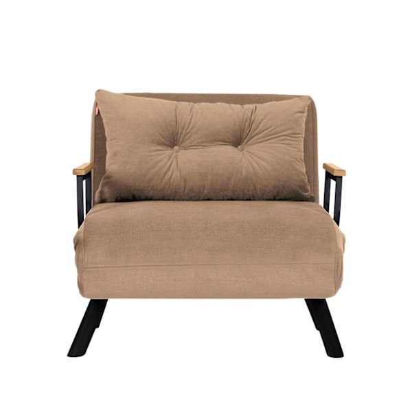 1-sæders sovesofa Sando Single - lysebrun v2