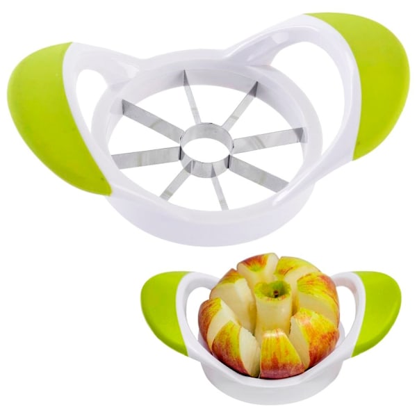 Apple Slicer: ruostumaton teräs ja muovi, 8 yhtäläistä osaa