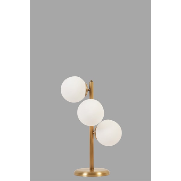 Bordlampe Simay 3 Lü Eskitme Beyaz Camlı Masa Lambası