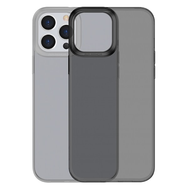 Läpinäkyvä geeli iPhone 13 Pro Simple Series Case musta