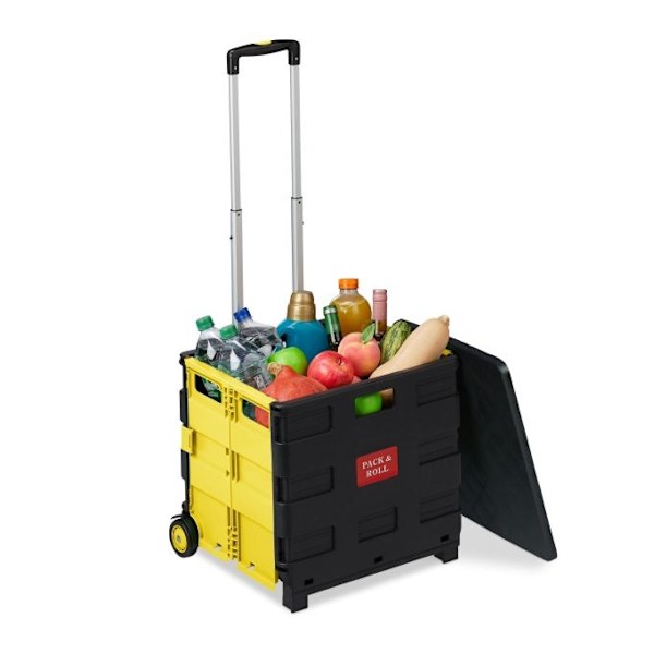 Hopfällbar shoppingvagn