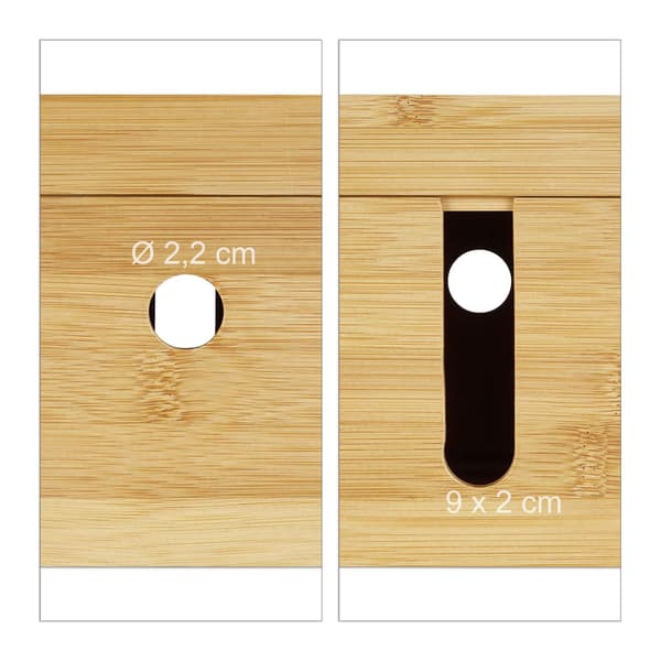 Kabelbox i bambu