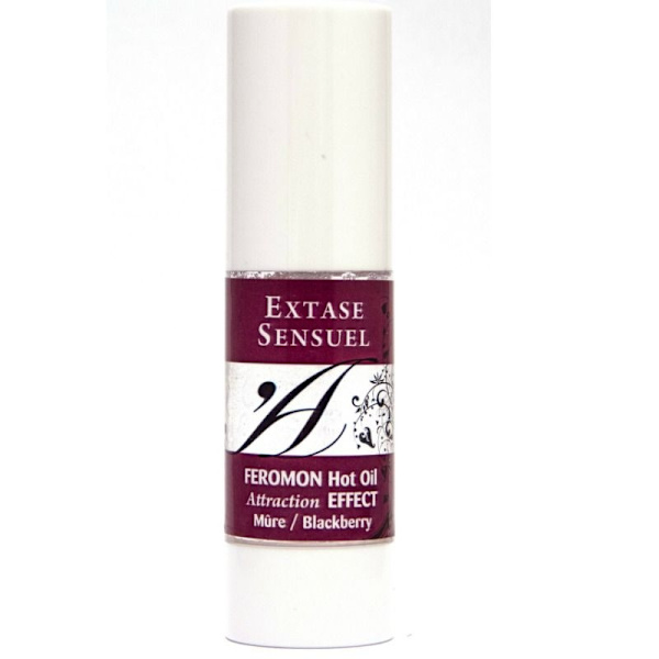 Extase Sensual - Varmeeffekt massageolie med brombærferomoner 30 ml