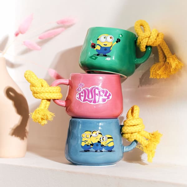 Duftlys i keramisk krus – Minions Design