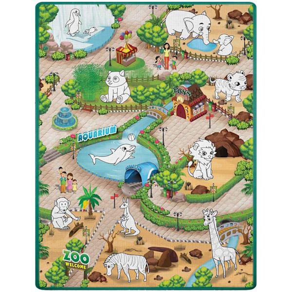 Värikäs ja joustava piirustusmatto 120 x 90 x 0,3 cm Ricokids RK-344