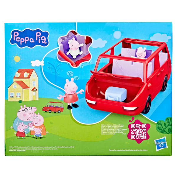 Peppa Pig -perheen autoleikkisetti Peppa- ja Evie-hahmoilla