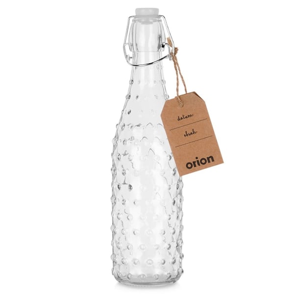 Pullo, jossa klipsilasi 500 ml