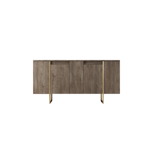 Console Luxe - Valnöt, Guld