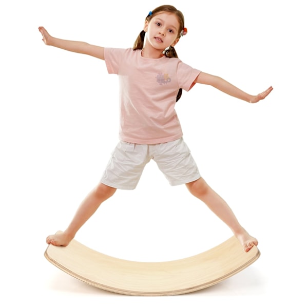 Balansbräda Curvy Board Balansbräda av trä 90 x 30cm