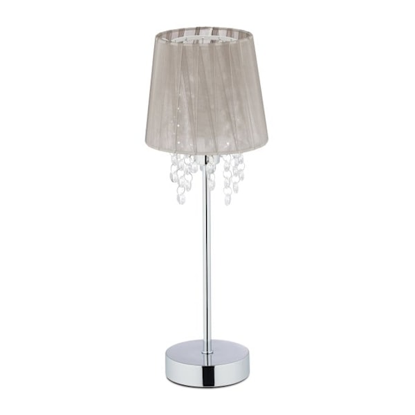 Bordlampe organza krystal