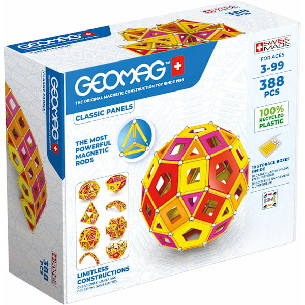 Geomag Classic Panels Recycled Warm Master 388 Pcs