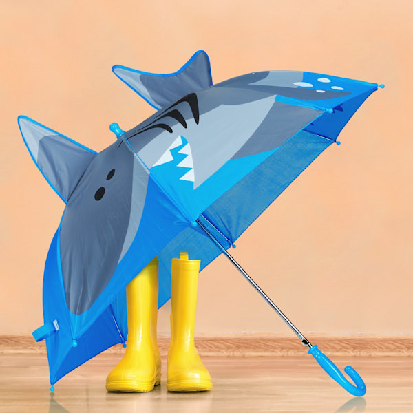 Sateenvarjo lapsille "Shark" Blue