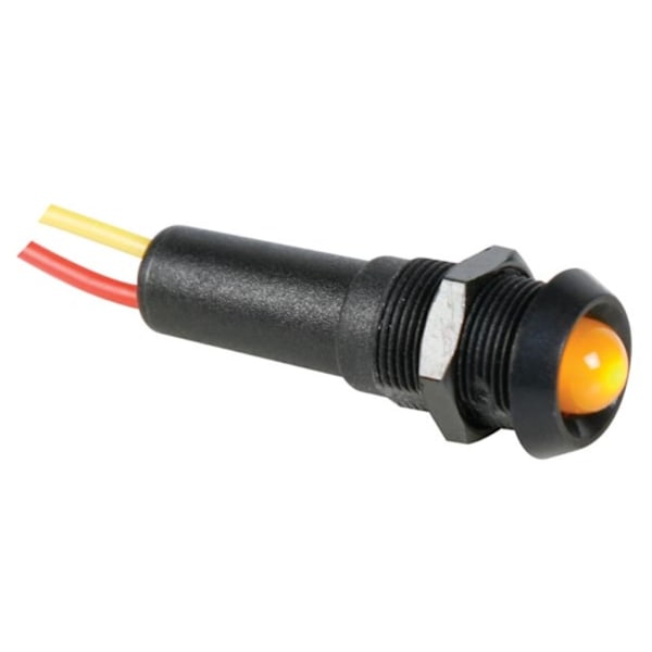 Led Lampa 24V Gul - Svart Hus