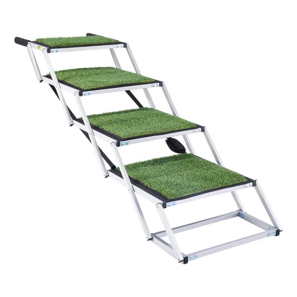 Hundetrappe til bil, 4-trins foldbar skridsikker, 200 lb