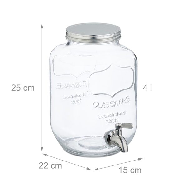 Drikkevarebeholder 4 L i 2-pak