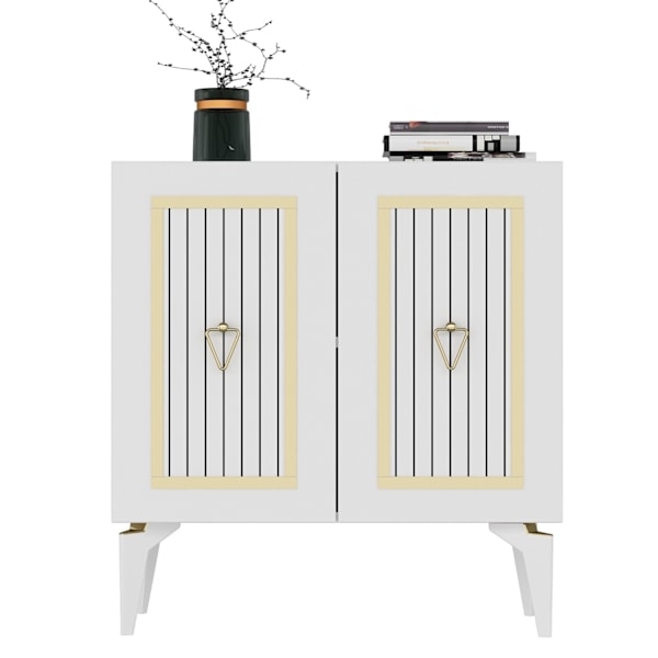 Konsol Capri - Vit, Guld