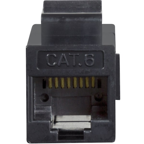 Keystone-liitin Cat6 UTP 2xRJ45 Musta