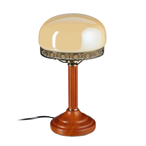 Bordlampe i antik stil beige