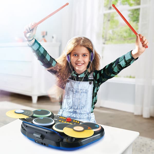 Elektroniskt DJ-trumset med Bluetooth och LCD-skärm