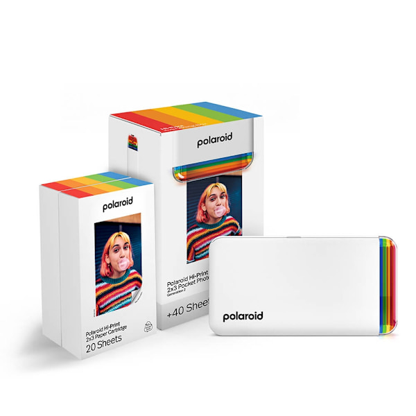 POLAROID-printer HiPrint 2x3 Gen. 2 E-boks Hvid