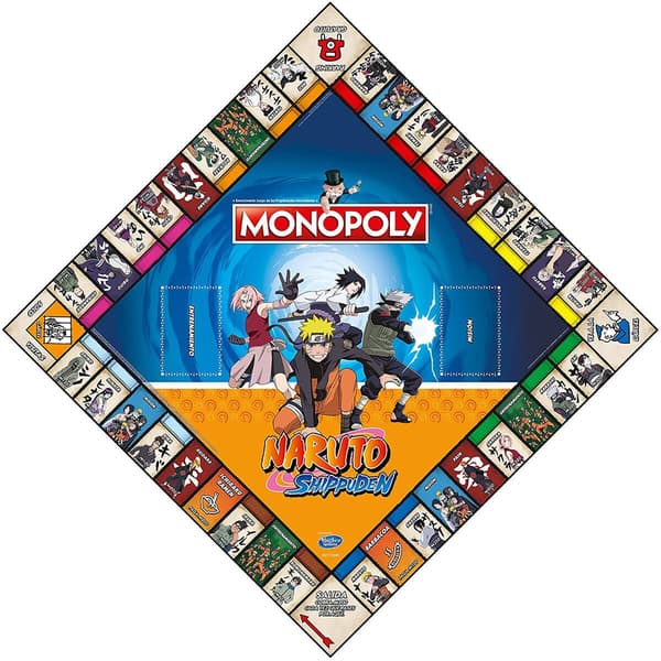 Spansk Naruto Shippuden-monopolspil