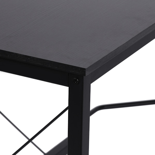 Computer Skrivebord L-Shape Hjørne Skrivebord, Vinkel Skrivebord, Mdf, Sort, 150X150X76Cm