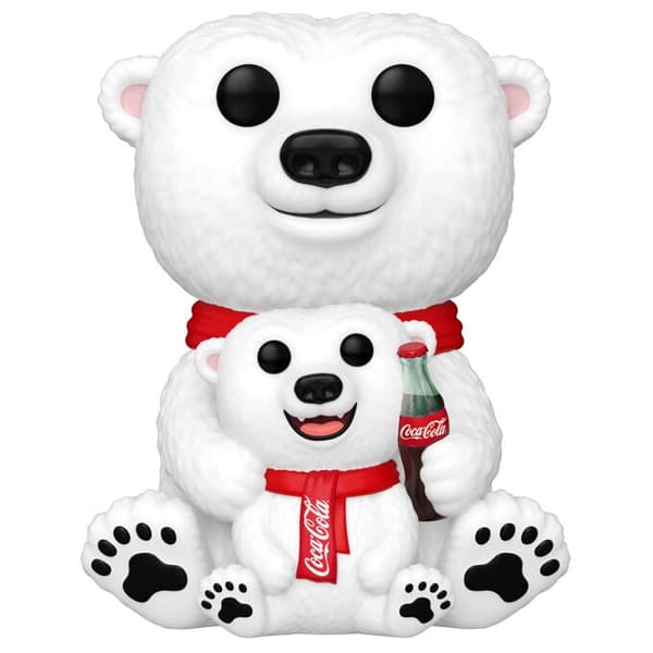 Keräilylelu Coca-Cola jääkarhu ja pentu