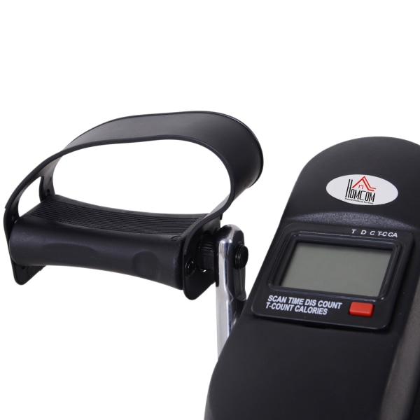 Mini Cykel Pedal Træner Træningscykel Lcd Display Støbejern Sort 35X40X31Cm