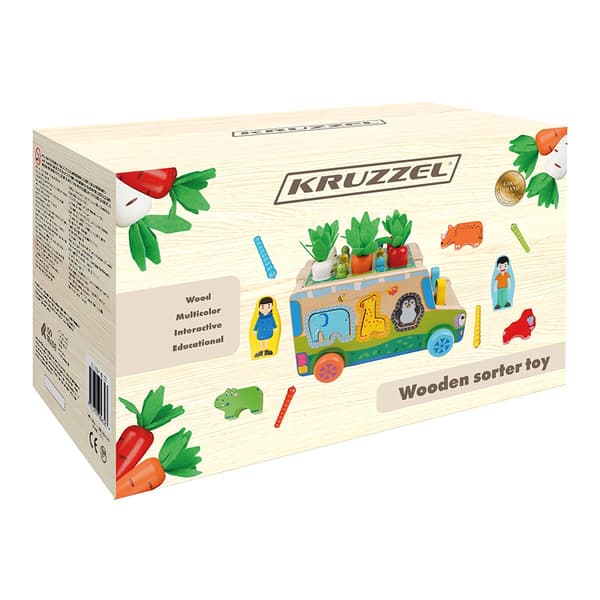 Sorterare - träbil Kruzzel 26250