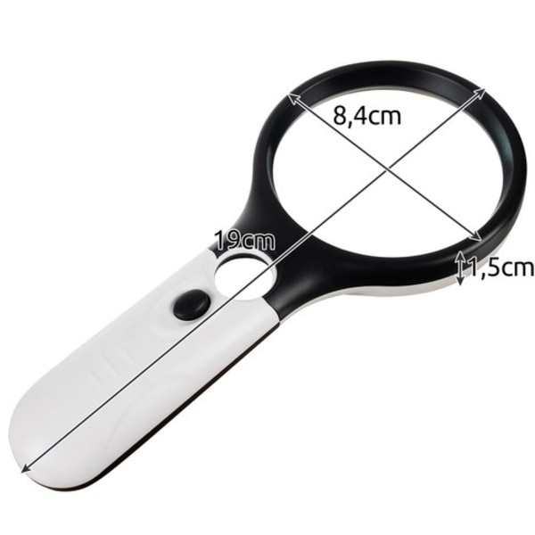 Izoxis 22670 LED-belyst lup