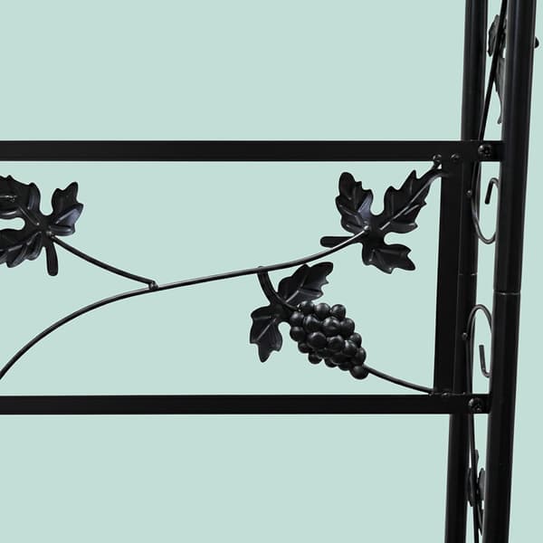 Metal Rosenbue, Sort Haveespalier Til Klatreplanter