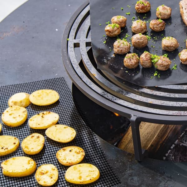 Finmasket grillmåtte til kød, grøntsager og bagning