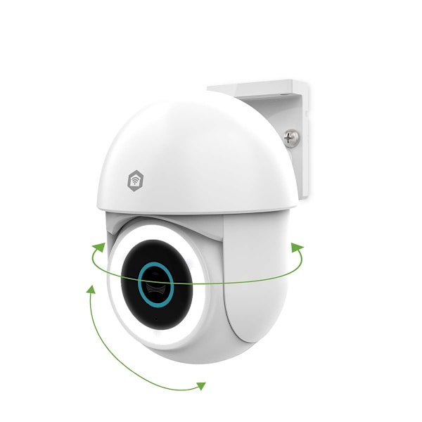 SmartLife utomhuskamera | Wi-Fi | Spotlight | 3MP Full HD 1296p | Panorering | IP65 | Cloud Storage (tillval) / microSD (ingår ej) / Onvif | 5 V DC |