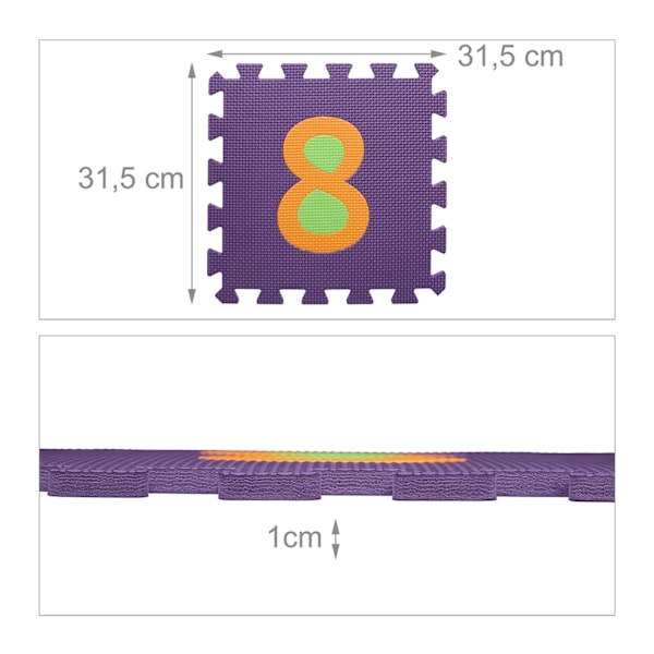 Palapelimatto ABC:llä ja numeroilla