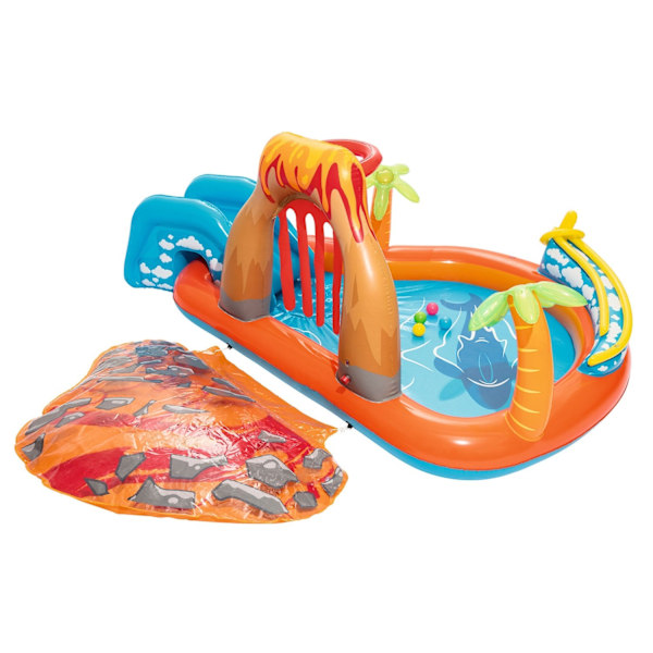 Lava Lagoon uppblåsbar lekplats 265 x 265 x 104 cm Bestway 53069