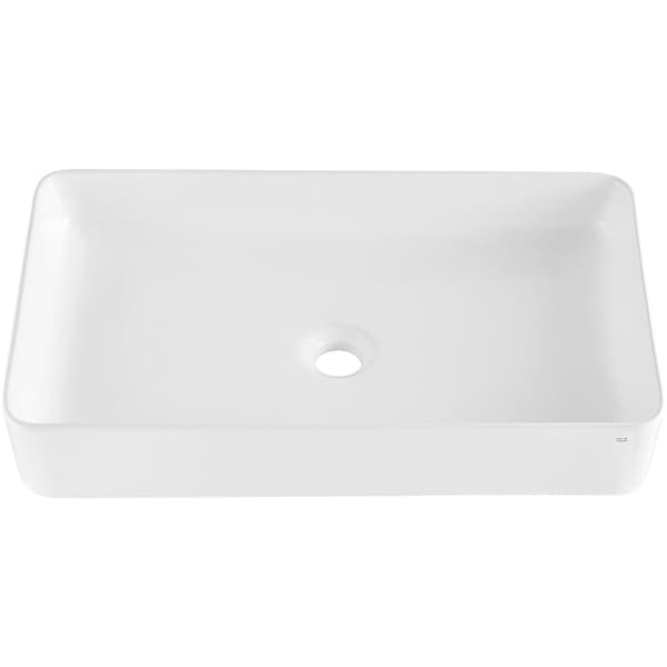 Rektangulär diskho, 61 x 33 cm vit keramik
