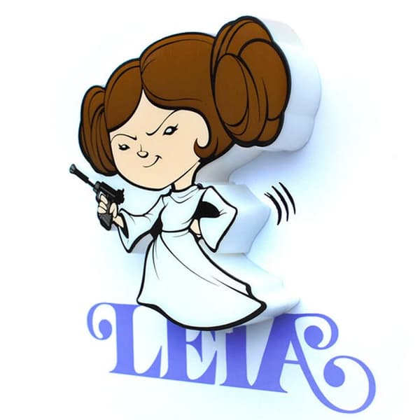 Star Wars 3D Light FX Mini Lampe - Leia Design, LED-belysning