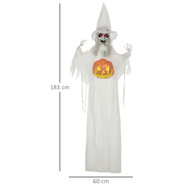 Halloween-spökdekoration med rörelsesensor och LED-lampor